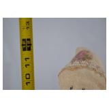 Handmade Snowman Christmas Decor with Floral Embellishments, 12 in.