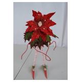 Department 56 Christmas Twinkle Poinsettia Fairy Figurine Decoration