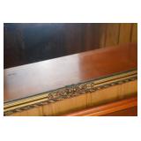 Vintage Ornate Gold Floral Framed Mirror, 29x25 Inches