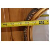 Vintage Ornate Gold Floral Framed Mirror, 29x25 Inches