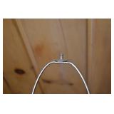 Porcelain Table Lamp with Cherubs and Floral Detail