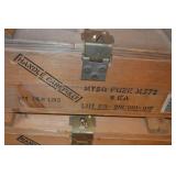 Pair of Vintage Wooden Army Detonating Fuze M772 Crates