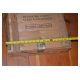 Pair of Vintage Wooden Army Detonating Fuze M772 Crates