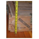 Pair of Vintage Wooden Army Detonating Fuze M772 Crates