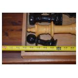 Oversized Wooden Chess Set in Storage Box