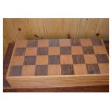 Oversized Wooden Chess Set in Storage Box