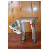 12-Inch Christmas Reindeer Stool Holiday Decor