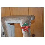 12-Inch Christmas Reindeer Stool Holiday Decor