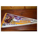 Super Bowl XXVI Pennants - Washington Redskins & Buffalo Bills, 1992