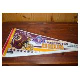 Super Bowl XXVI Pennants - Washington Redskins & Buffalo Bills, 1992