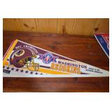 Super Bowl XXVI Pennants - Washington Redskins & Buffalo Bills, 1992