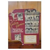 1941 U of M Golden Gophers National & Big Ten Champions Football Display