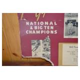 1941 U of M Golden Gophers National & Big Ten Champions Football Display