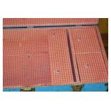 Vintage Blue Metal Storage Trunk with Latch Closures