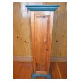 Tall accent cabinet with equestrian motif, 47 in high