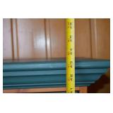 Tall accent cabinet with equestrian motif, 47 in high