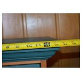 Tall accent cabinet with equestrian motif, 47 in high