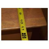 Whimsical Painted Wood Wall Shelf with Curtain Design, 33x47x12 in