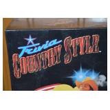 Antique Bow Front Chest of Drawers and Trivia Country Style Game