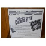 Antique Bow Front Chest of Drawers and Trivia Country Style Game