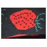 Kerstin Adolphson Strawberry Pattern Cardigan Sweater Size M