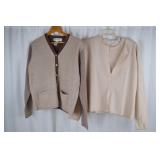 Jones New York Sport and Valerie Stevens Wool Sweater Sets, Size Large