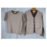 Jones New York Sport and Valerie Stevens Wool Sweater Sets, Size Large
