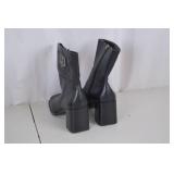 Harley-Davidson Insignia Black Leather Boots Size 9M