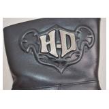 Harley-Davidson Insignia Black Leather Boots Size 9M