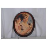 Vintage Coca-Cola Advertising Tray with Two Women