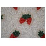 L. S. Ayres Beaded Clutch Purse with Strawberry Motif, Made in Belgium