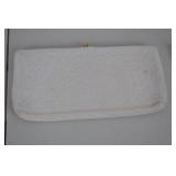 L. S. Ayres Beaded Clutch Purse with Strawberry Motif, Made in Belgium