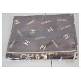 Chanel Brown Polyester Scarf 38x38 Made in France