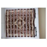 Chanel Brown Polyester Scarf 38x38 Made in France