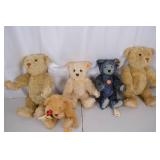 Steiff Collectible Teddy Bears Lot - 5 Plush Bears with Tags