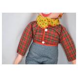 Vintage Howdy Doody Eegee Doll NBC Freckle Face Red Hair Plaid Outfit