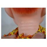 Vintage Howdy Doody Eegee Doll NBC Freckle Face Red Hair Plaid Outfit