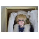 Victoria Ashlea Originals Porcelain Doll w/ Box & Winter Wonderland Sheet Music