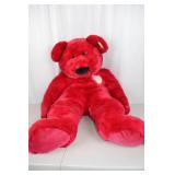 Ty Beanie Buddy Large Red Teddy Bear with Heart and Tag