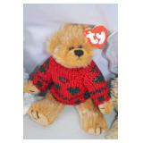 Ty collectible teddy bear and plush lot with accessories, 18 pieces