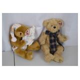 Ty collectible teddy bear and plush lot with accessories, 18 pieces