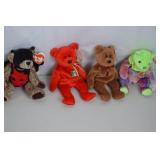 Large Collection of TY Beanie Babies and Plush Toys