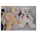 Ty Beanie Babies Bear Collection Lot - Assorted Styles, 12 Pieces