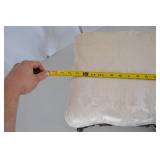 Victorian Cast Iron Footstool with Cream Damask Upholstery