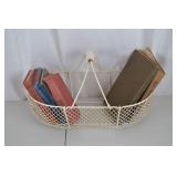 Vintage Books In A Basket.