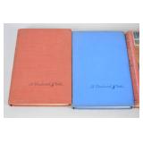 Vintage Books In A Basket.