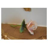 Ornate Gold Wall Mirror and Shelf Set