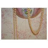 Vintage porcelain wall-mounted water dispenser and bowl, pink floral