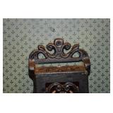 Antique Cast Iron Wall-Mount Match Holder