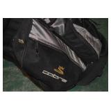 Cobra golf bag with assorted golf clubs